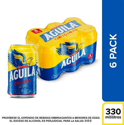 Six pack Cerveza Aguila