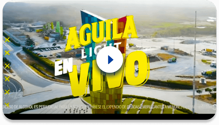 Cerveza Aguila light en vivo